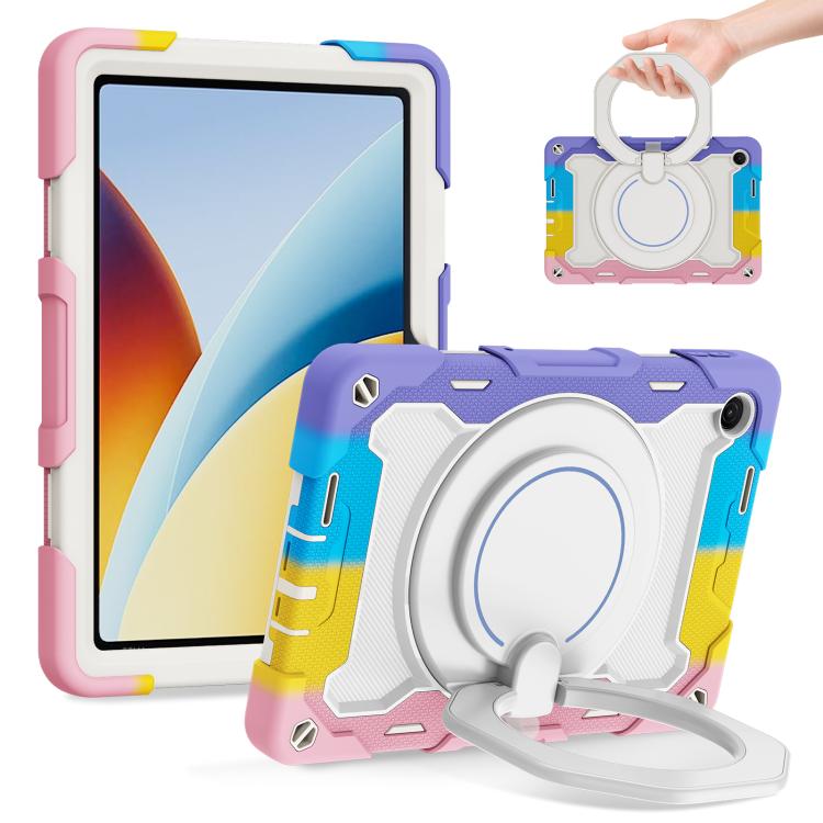 Armor Portable Rotating Ring Holder Silicone Tablet Case, For Redmi Pad 2 SE 9.7 inch 2026, For Redmi Pad Pro 12.1 / Pad 2 Pro, For Xiaomi Redmi Pad SE, For Xiaomi Pad 6/6 Pro