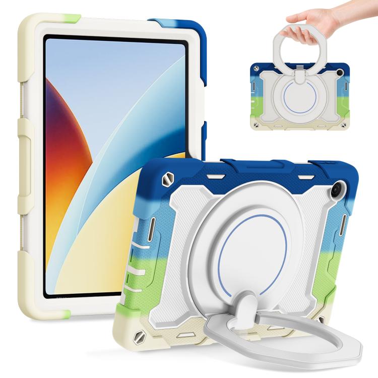 Armor Portable Rotating Ring Holder Silicone Tablet Case, For Redmi Pad 2 SE 9.7 inch 2026, For Redmi Pad Pro 12.1 / Pad 2 Pro, For Xiaomi Redmi Pad SE, For Xiaomi Pad 6/6 Pro
