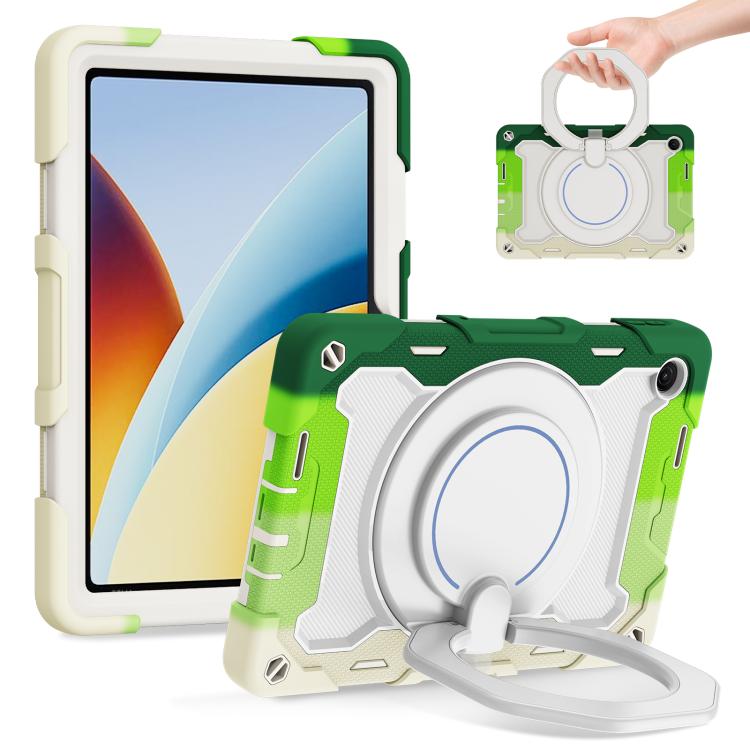 Armor Portable Rotating Ring Holder Silicone Tablet Case, For Redmi Pad 2 SE 9.7 inch 2026, For Redmi Pad Pro 12.1 / Pad 2 Pro, For Xiaomi Redmi Pad SE, For Xiaomi Pad 6/6 Pro