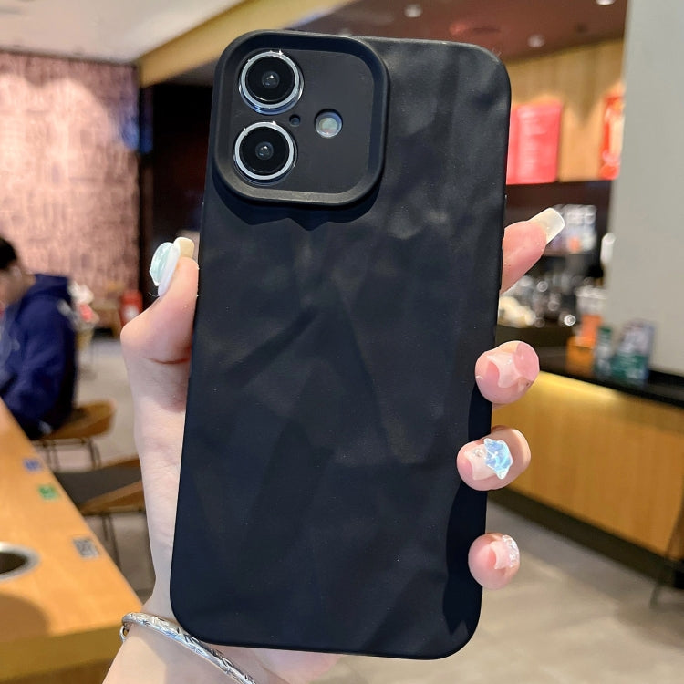 Coque TPU effet froissé givré pour iPhone 16 Pro Max, iPhone 16 Pro, iPhone 16 Plus, iPhone 16