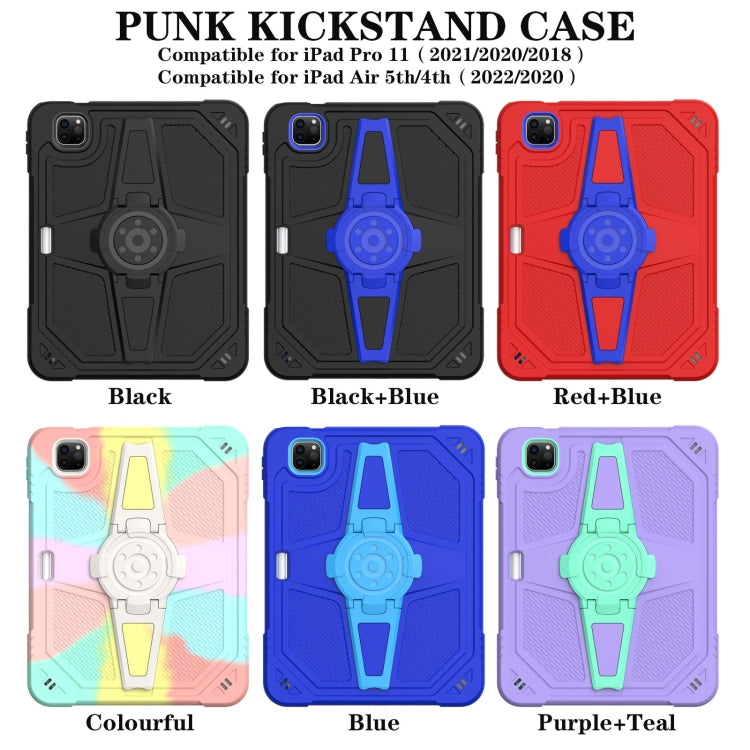 Punk Stand PC Hybrid Silicone Tablet Case with Shoulder Strap