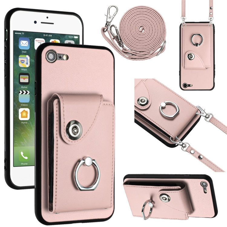 Organ Card Bag Ring Holder Phone Case with Long Lanyard, For iPhone 14 Pro Max, For iPhone SE 2022 / 2020 / 8 / 7, For iPhone 13 Pro Max, For iPhone 13 Pro