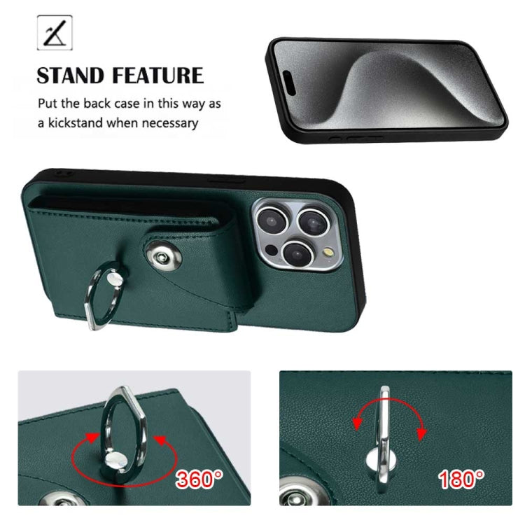 Organ Card Bag Ring Holder Phone Case with Long Lanyard, For iPhone 12 Pro, For iPhone 12 mini, For iPhone 11 Pro Max, For iPhone 11