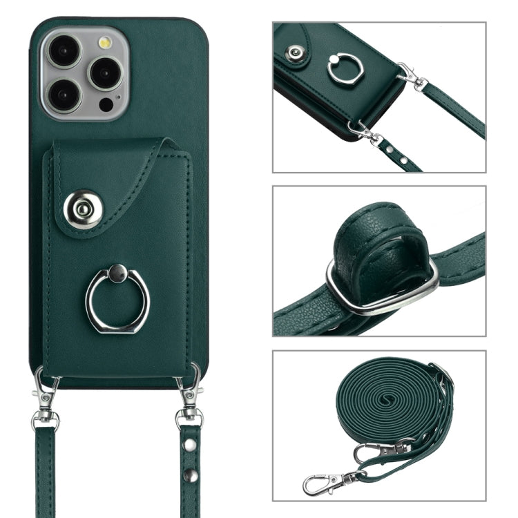 Organ Card Bag Ring Holder Phone Case with Long Lanyard, For iPhone 12 Pro, For iPhone 12 mini, For iPhone 11 Pro Max, For iPhone 11