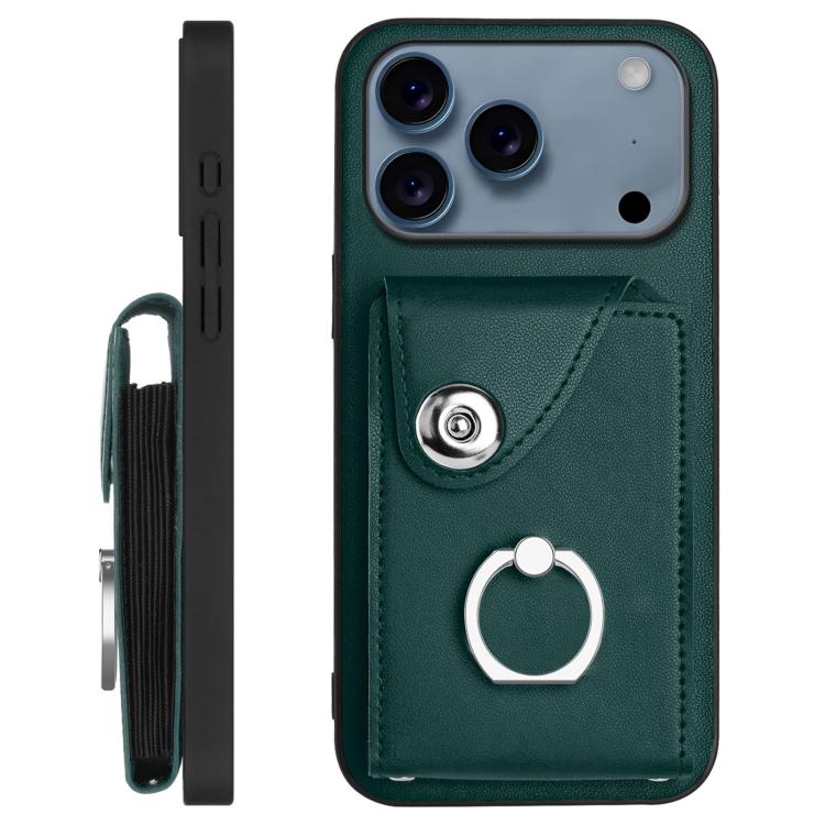 Organ Card Bag Ring Holder Phone Case with Long Lanyard, For iPhone 17 Pro Max, For iPhone 17 Pro, For iPhone 17, For iPhone 17 Air