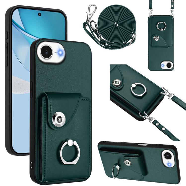 Organ Card Bag Ring Holder Phone Case with Long Lanyard, For iPhone 17 Pro Max, For iPhone 17 Pro, For iPhone 17, For iPhone 17 Air