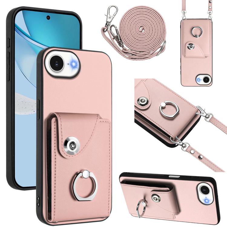 Organ Card Bag Ring Holder Phone Case with Long Lanyard, For iPhone 17 Pro Max, For iPhone 17 Pro, For iPhone 17, For iPhone 17 Air