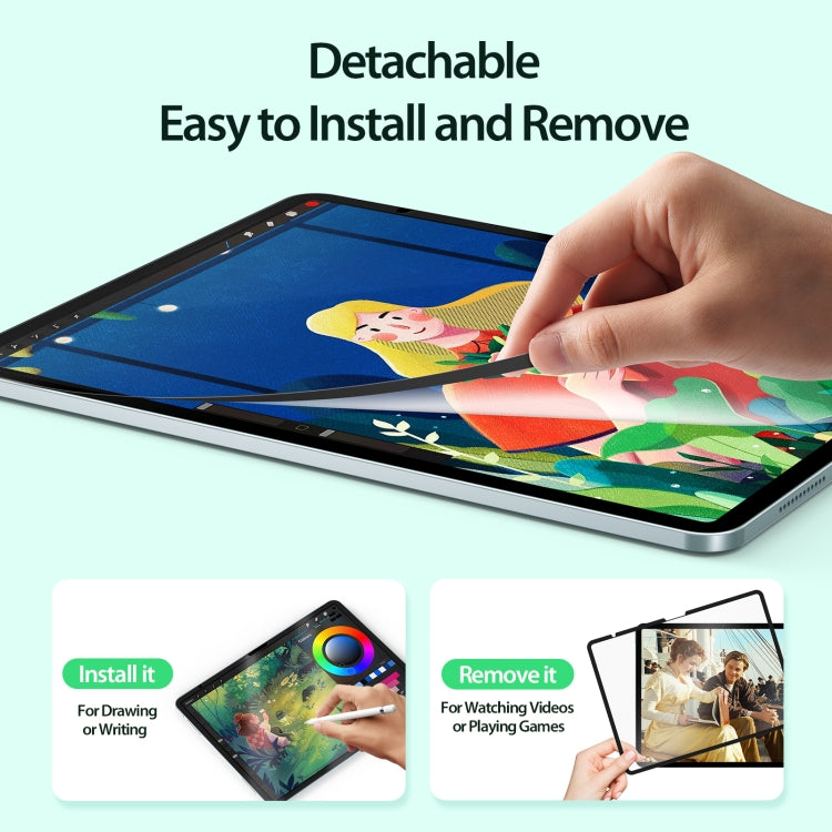 DUX DUCIS Naad Series Removable Paper-like Screen Protector, For iPad Air 13 2024 / 2025 / 2026, For iPad Air 11 2024 / 2025 / 2026, For iPad Pro 13 2025 / 2024, For iPad Pro 11 2025 / 2024, For iPad 10th Gen 10.9 2022, For iPad Pro 12.9 2022/2021/2020...