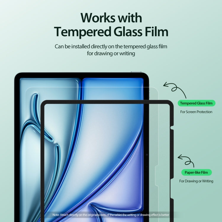 DUX DUCIS Naad Series Removable Paper-like Screen Protector, For iPad Air 13 2024 / 2025 / 2026, For iPad Air 11 2024 / 2025 / 2026, For iPad Pro 13 2025 / 2024, For iPad Pro 11 2025 / 2024, For iPad 10th Gen 10.9 2022, For iPad Pro 12.9 2022/2021/2020...