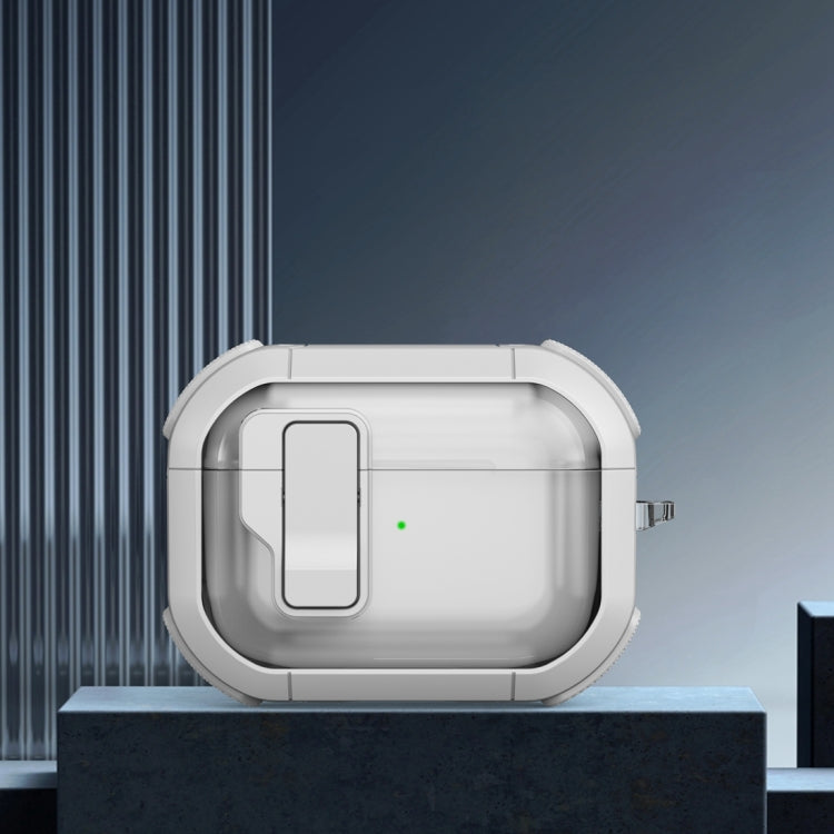 Thunder Clear Wireless Earphones Protective Case with Magnetic Switch, For AirPods 4, For AirPods Pro 2