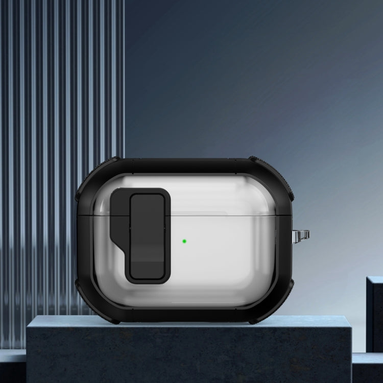 Thunder Clear Wireless Earphones Protective Case with Magnetic Switch, For AirPods 4, For AirPods Pro 2