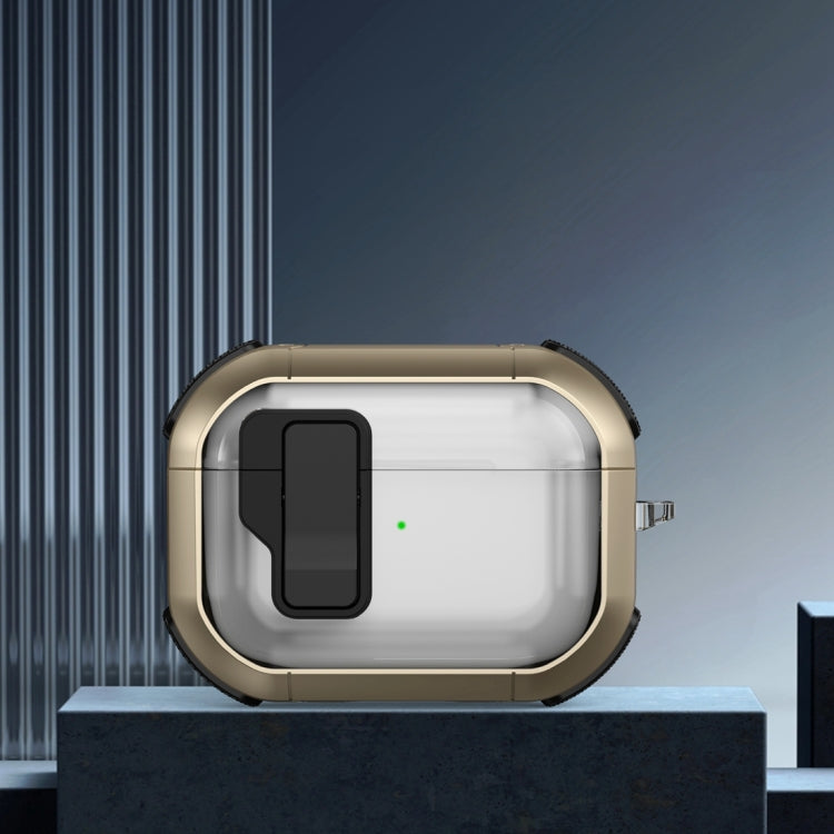 Thunder Clear Wireless Earphones Protective Case with Magnetic Switch, For AirPods 4, For AirPods Pro 2