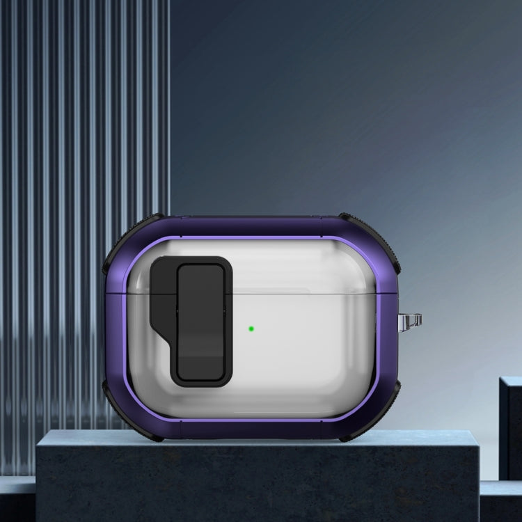 Thunder Clear Wireless Earphones Protective Case with Magnetic Switch, For AirPods 3, For AirPods Pro