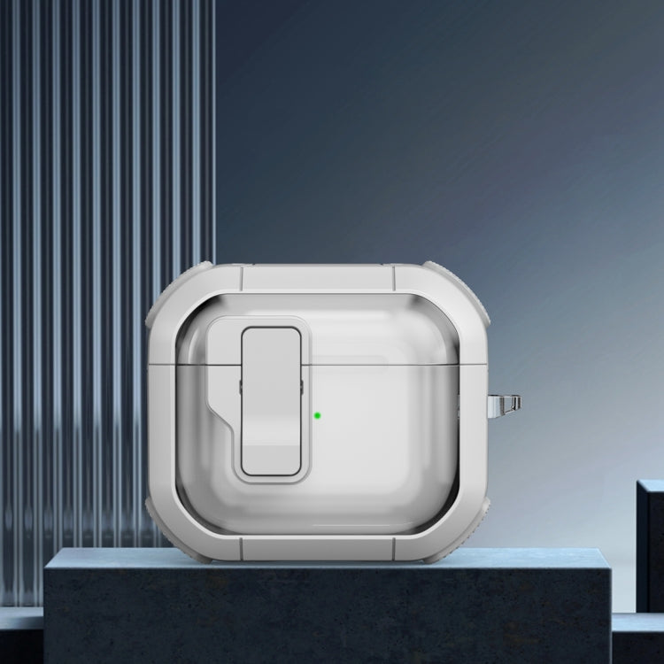 Thunder Clear Wireless Earphones Protective Case with Magnetic Switch, For AirPods 3, For AirPods Pro