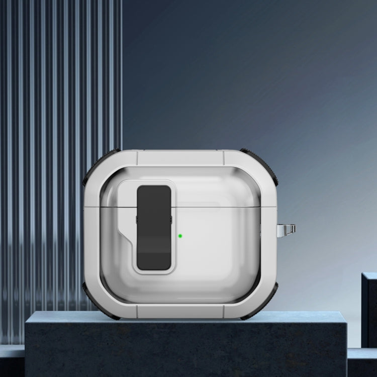 Thunder Clear Wireless Earphones Protective Case with Magnetic Switch, For AirPods 3, For AirPods Pro