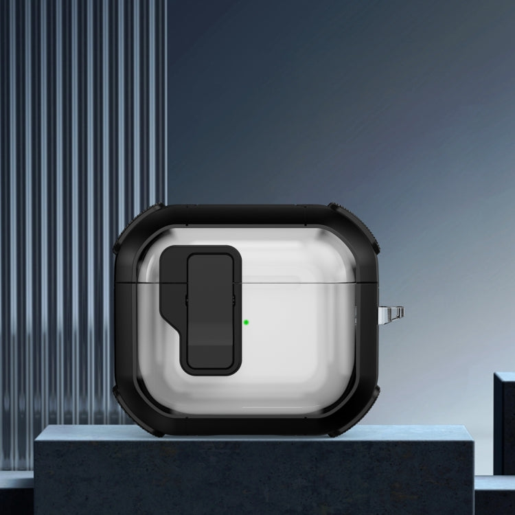 Thunder Clear Wireless Earphones Protective Case with Magnetic Switch, For AirPods 3, For AirPods Pro