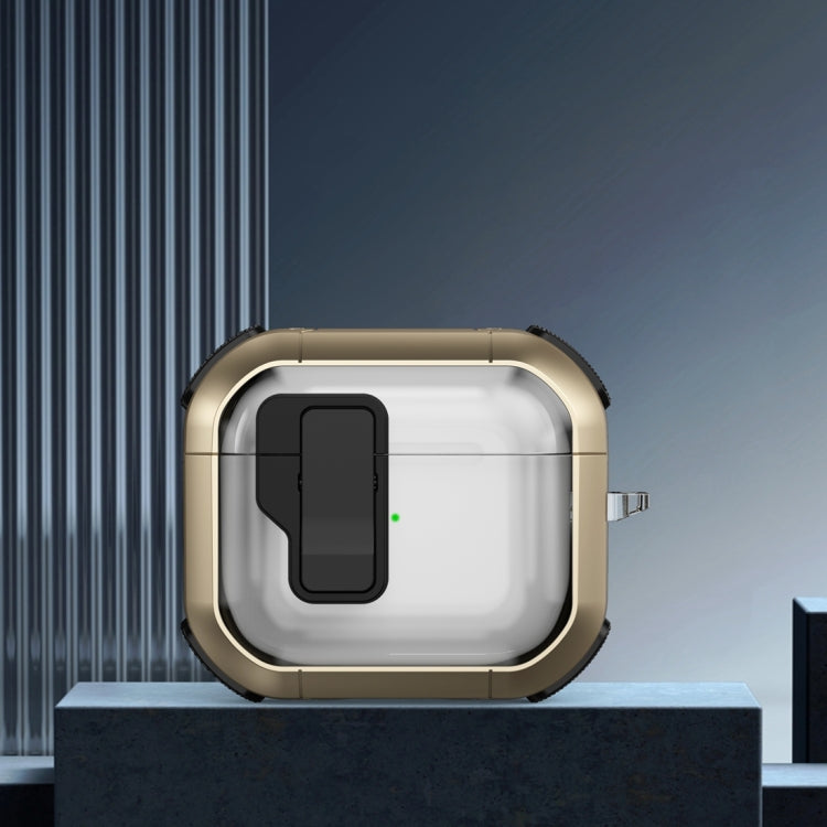 Thunder Clear Wireless Earphones Protective Case with Magnetic Switch, For AirPods 3, For AirPods Pro