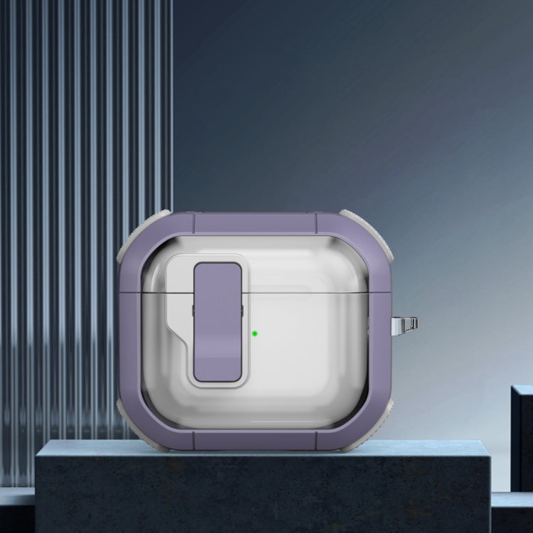 Thunder Clear Wireless Earphones Protective Case with Magnetic Switch, For AirPods 3, For AirPods Pro