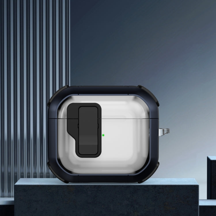 Thunder Clear Wireless Earphones Protective Case with Magnetic Switch, For AirPods 3, For AirPods Pro