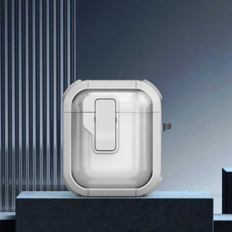 Étui de protection pour écouteurs sans fil Thunder Clear avec interrupteur magnétique, pour AirPods 2