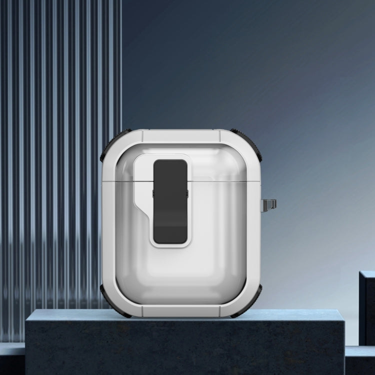 Thunder Clear Wireless Earphones Protective Case with Magnetic Switch, For AirPods 2