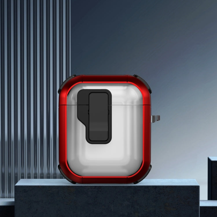 Thunder Clear Wireless Earphones Protective Case with Magnetic Switch, For AirPods 2