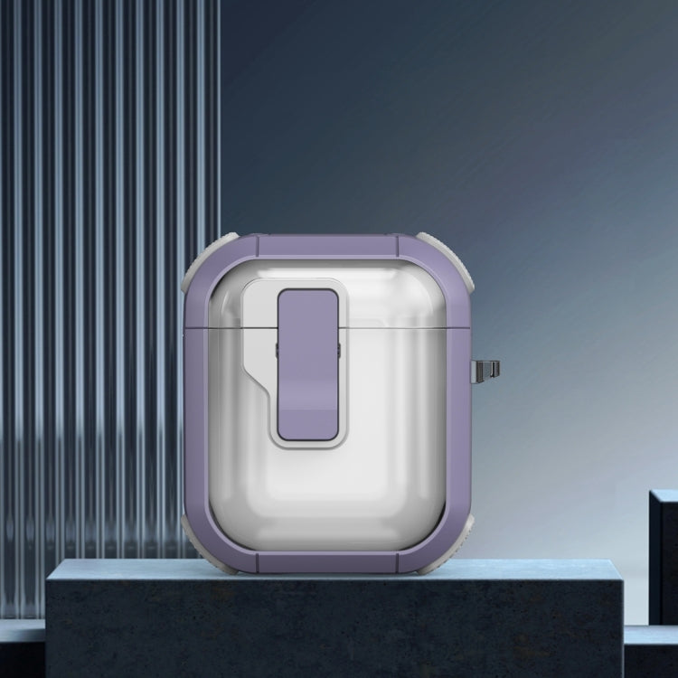 Thunder Clear Wireless Earphones Protective Case with Magnetic Switch, For AirPods 2