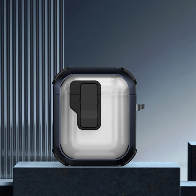 Étui de protection pour écouteurs sans fil Thunder Clear avec interrupteur magnétique, pour AirPods 2