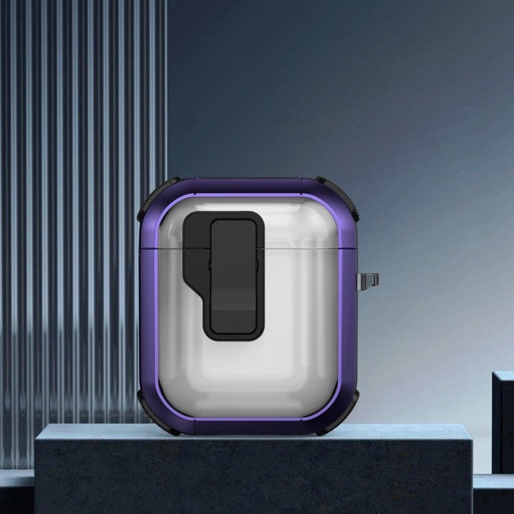 Étui de protection pour écouteurs sans fil Thunder Clear avec interrupteur magnétique, pour AirPods 2