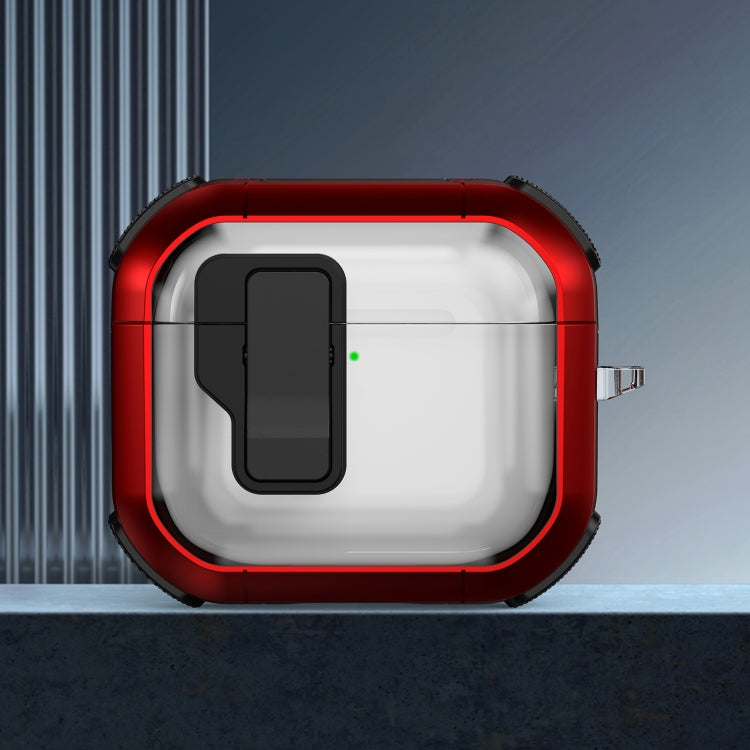 Thunder Clear Wireless Earphones Protective Case with Magnetic Switch, For AirPods 4, For AirPods Pro 2