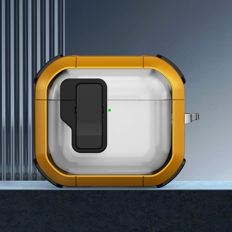 Thunder Clear Wireless Earphones Protective Case with Magnetic Switch, For AirPods 4, For AirPods Pro 2