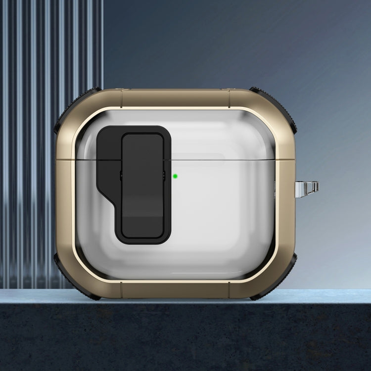 Thunder Clear Wireless Earphones Protective Case with Magnetic Switch, For AirPods 4, For AirPods Pro 2