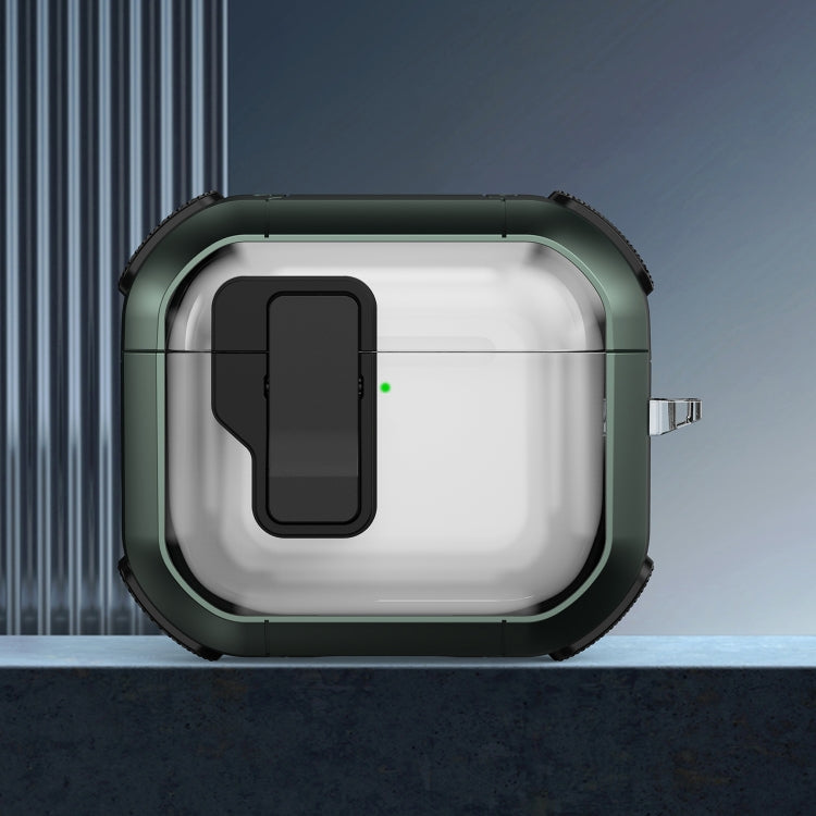 Thunder Clear Wireless Earphones Protective Case with Magnetic Switch, For AirPods 4, For AirPods Pro 2