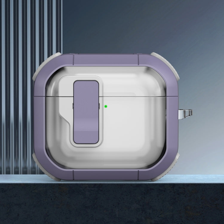 Thunder Clear Wireless Earphones Protective Case with Magnetic Switch, For AirPods 4, For AirPods Pro 2