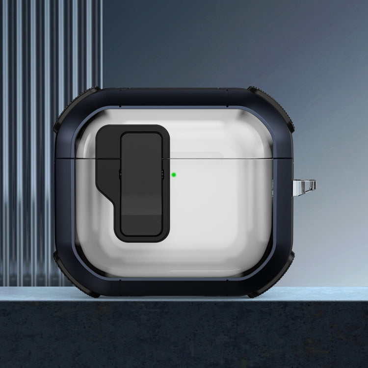 Thunder Clear Wireless Earphones Protective Case with Magnetic Switch, For AirPods 4, For AirPods Pro 2