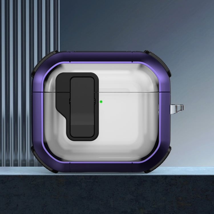 Thunder Clear Wireless Earphones Protective Case with Magnetic Switch, For AirPods 4, For AirPods Pro 2