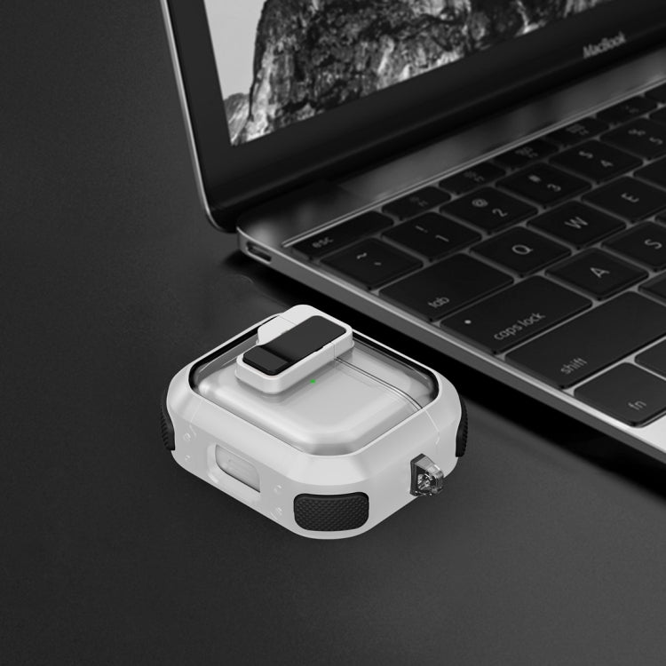 Thunder Clear Wireless Earphones Protective Case with Magnetic Switch, For AirPods 3, For AirPods Pro