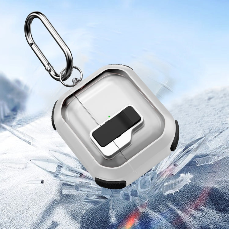 Thunder Clear Wireless Earphones Protective Case with Magnetic Switch, For AirPods 4, For AirPods Pro 2