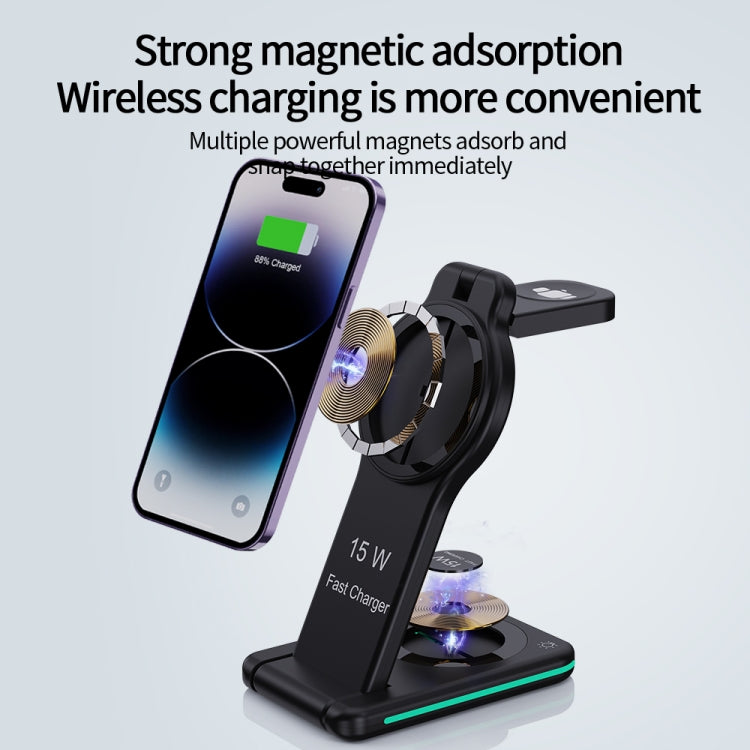 H60 5 in 1 Folding Multi-function Magnetic Wireless Charger, H60