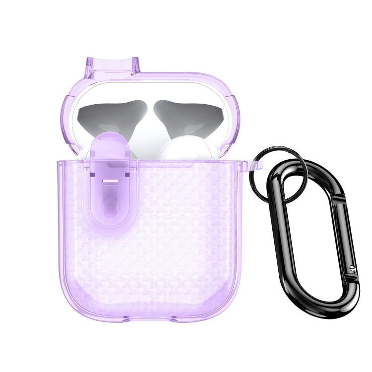 DUX DUCIS PECK Series Split Transparent Carbon Fiber Earphone Case