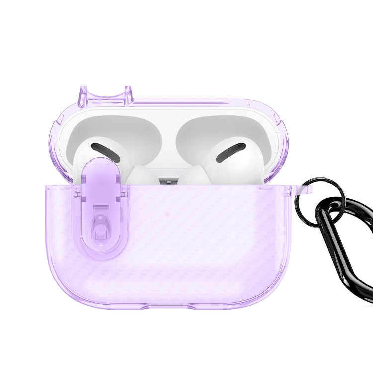DUX DUCIS PECK Series Split Transparent Carbon Fiber Earphone Case
