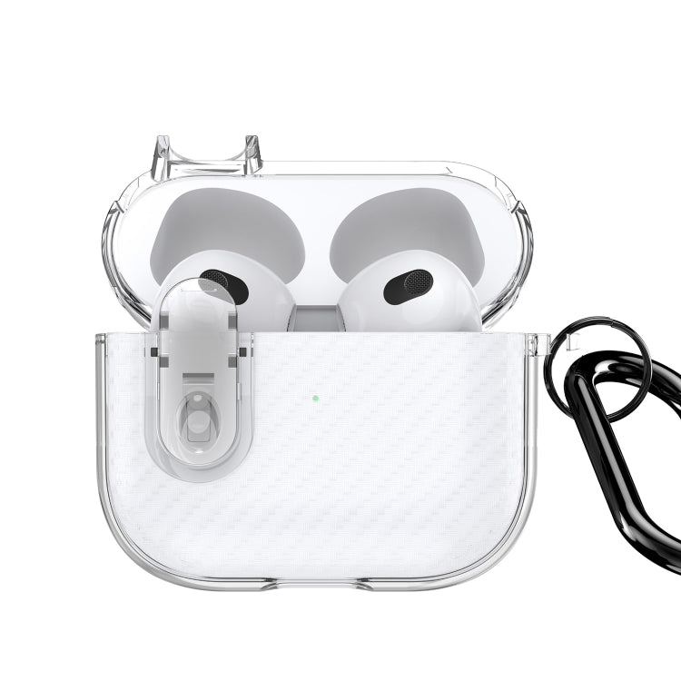 DUX DUCIS PECK Series Split Transparent Carbon Fiber Earphone Case