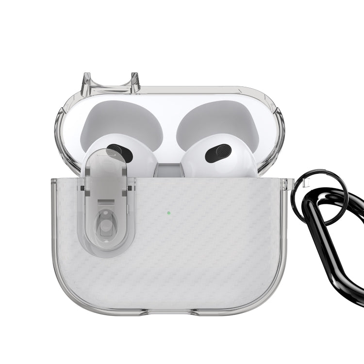 DUX DUCIS PECK Series Split Transparent Carbon Fiber Earphone Case