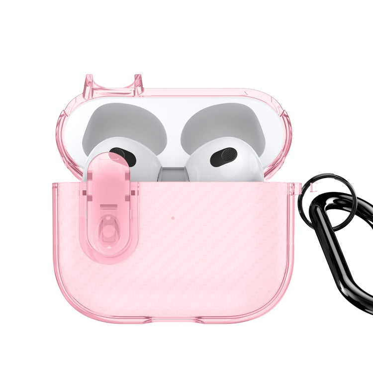 DUX DUCIS PECK Series Split Transparent Carbon Fiber Earphone Case