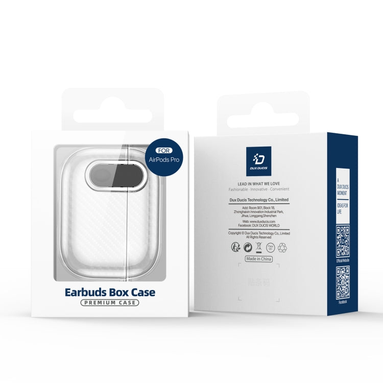 DUX DUCIS PECK Series Split Transparent Carbon Fiber Earphone Case