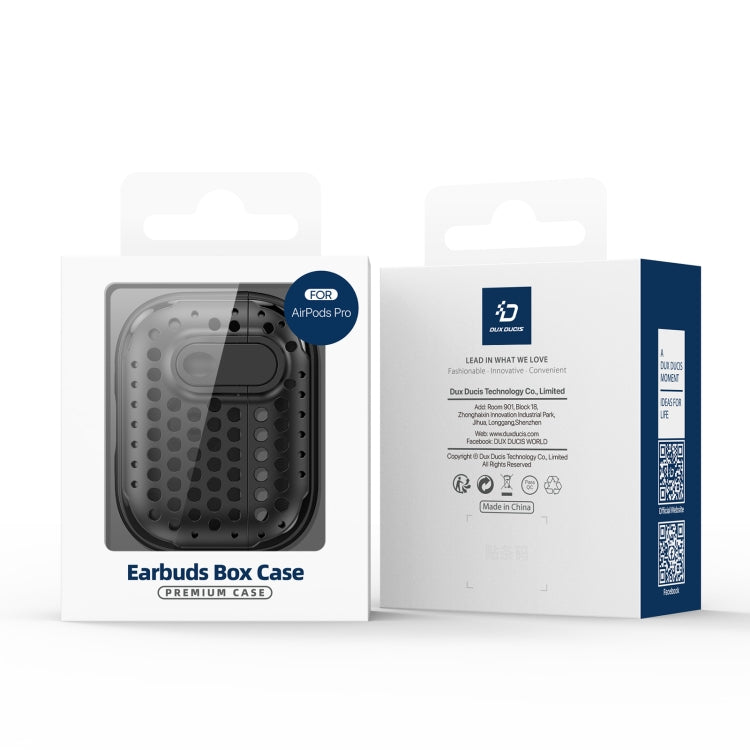 DUX DUCIS PECM Series Split Peak Hollow Earphone Case with Hook