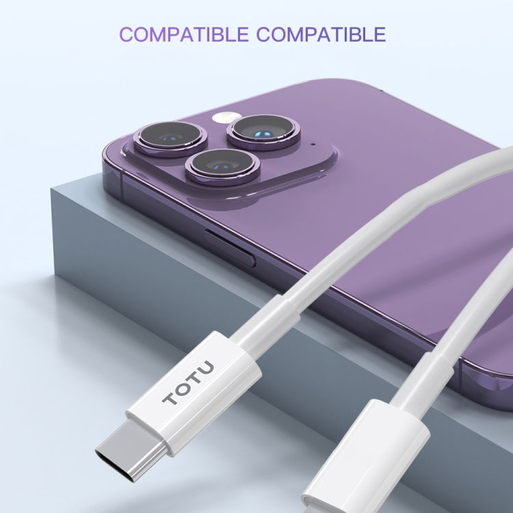 TOTU CB-1-PD 27W USB-C/Type-C to 8 Pin Data Cable, Length: 1m, CB-1-PD