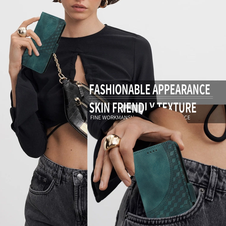 Embossed Rhombus Starry Leather Phone Case, For iPhone 16, For iPhone 15 Pro Max, For iPhone 15 Pro, For iPhone 15 Plus