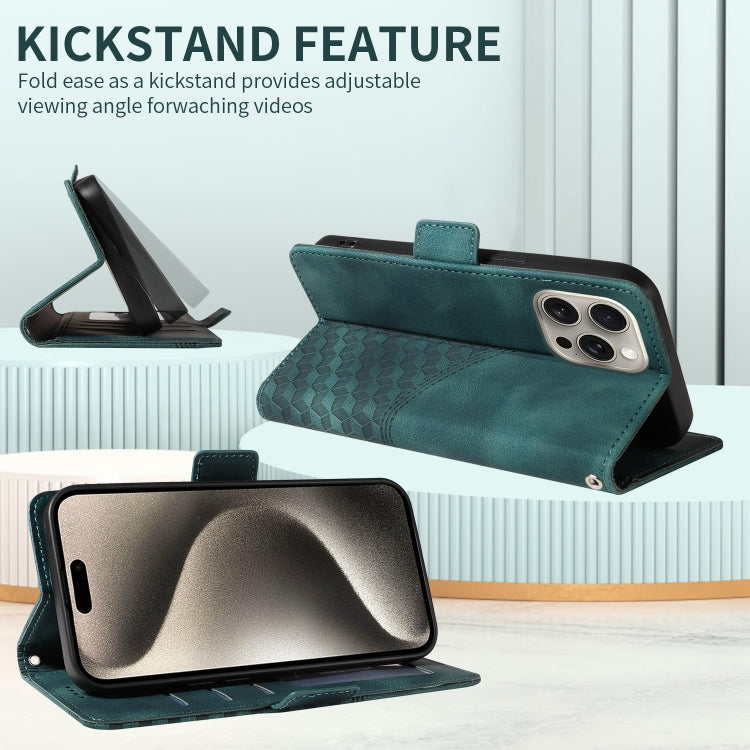 Embossed Rhombus Starry Leather Phone Case, For iPhone 14 Pro Max, For iPhone 13 Pro Max, For iPhone 13 Pro, For iPhone 13