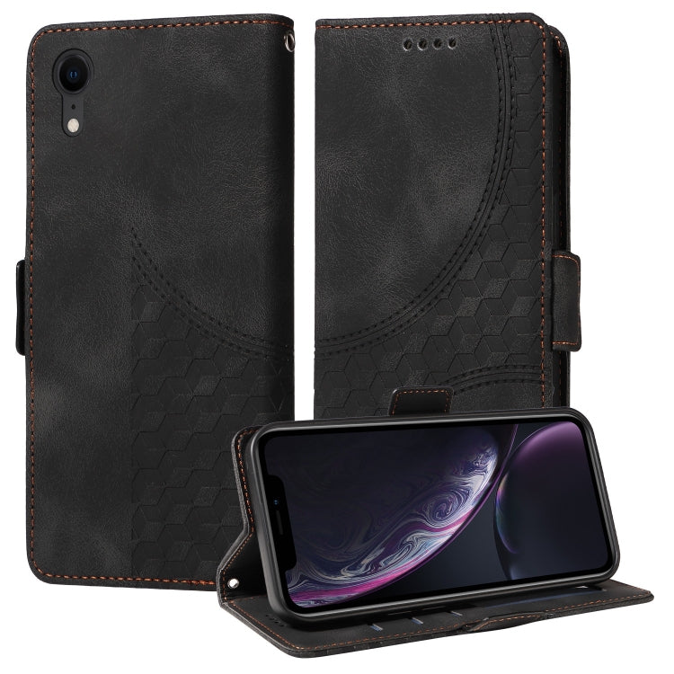 Embossed Rhombus Starry Leather Phone Case, For iPhone XR, For iPhone XS Max, For iPhone 7 Plus / 8 Plus